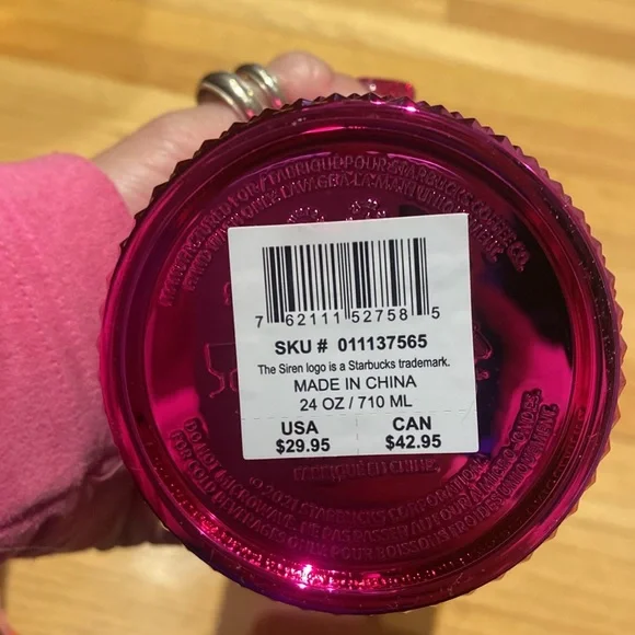 Starbucks Pink Bling Tumbler - Picture 4 of 6